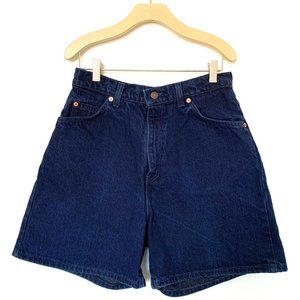 Levi's dark blue denim shorts